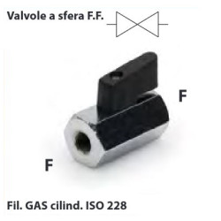 VFF.2  Valvola a sfera  F F  G 1/2