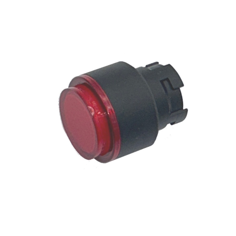 ECX3181   Pulsante  passo passo rosso luminoso sporgente serie ECX31  ECP31