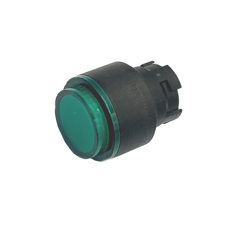 ECX3182   Pulsante  passo passo verde luminoso sporgente serie ECX31  ECP31