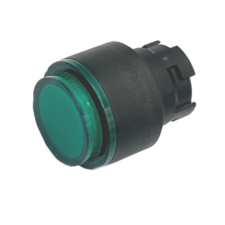 ECX3182   Pulsante  passo passo verde luminoso sporgente serie ECX31  ECP31