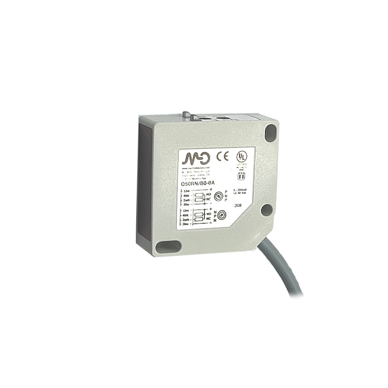 Q50RN/B0-0A  Sensore fotoelettrico polarizzato retro reflex  Sn 0,2  6m Alim10 30 Vdc  PNP NP , NO NC uscita cavo 2m