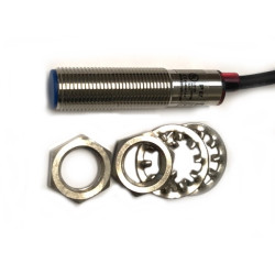 PB1808/DSAP-A   Sensore induttivo M18  schermato  10 30Vdc  NO  PNP Sn   8mm  corpo in ottone nichelato cavo 2m
