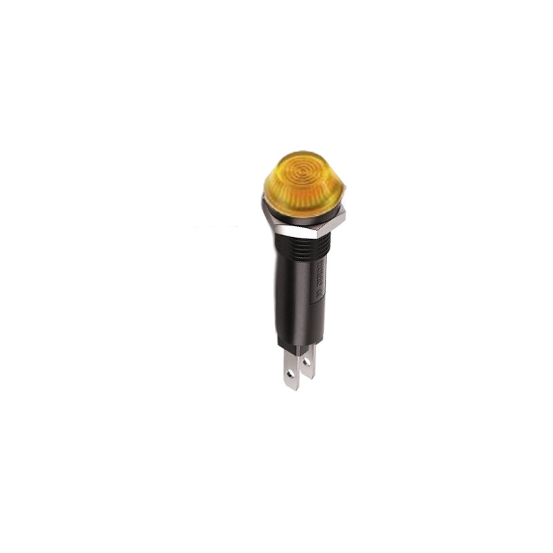 H12TTYYF8024  Indicatore luminoso a led giallo d.14mm  24V AC DC