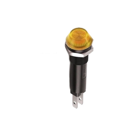 H12TTYYF8024  Indicatore luminoso a led giallo d.14mm  24V AC DC