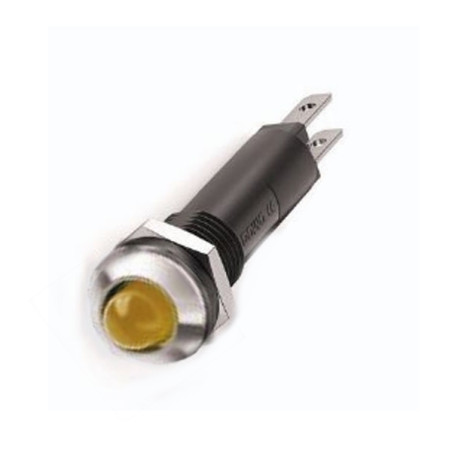 VL821CYFS024  Indicatore led cromato giallo   24 28 Volt