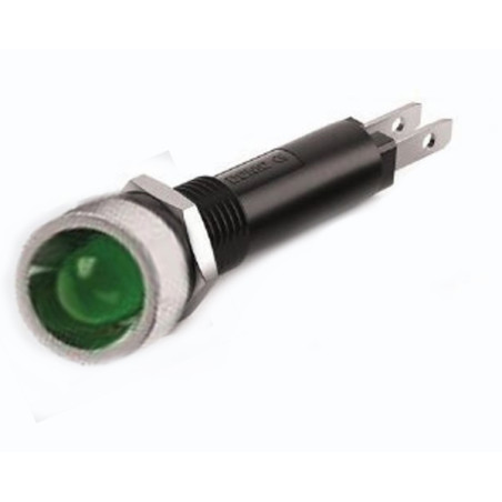 VL822CGFS024 Indicatore led cromato verde  24/28 Volt