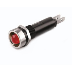 VL822CRFS024  Indicatore led cromato rosso  24/28 Volt