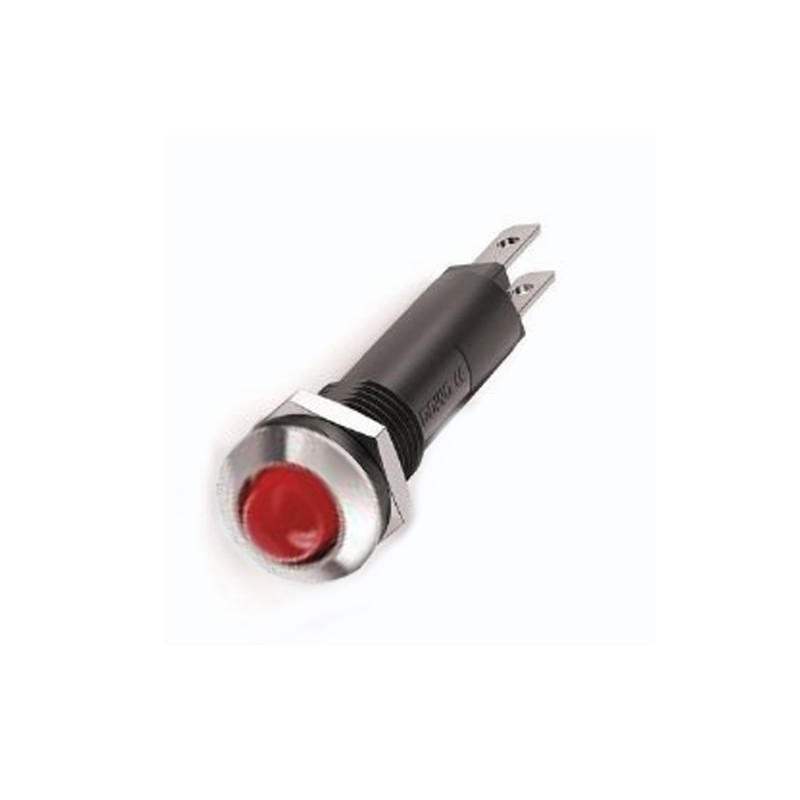 VL 821 CR FS 024 Indicatore led cromato rosso 24-28 Volt