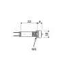 VL822CRFS024  Indicatore led cromato rosso  24/28 Volt