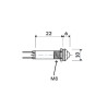 VL821CYFS024  Indicatore led cromato giallo   24 28 Volt
