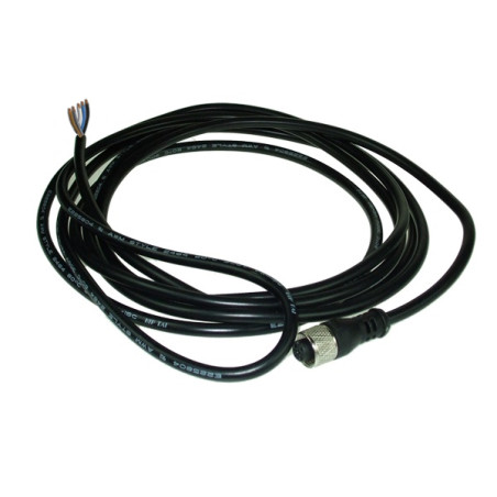 CD12M/0H-050A3   Connettore femmina M12 assiale  5 poli  cavo  PVC  5 m