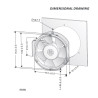 G1751H24BALB1-7  Ventola 172x150x51  24Vdc  2900 RPM  7.126m min con cuscinetti a sfera