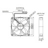 EEC0381B1-000U-A99  Ventola assiale 12 VDC  120x120x38mm  234,4m3/h  48dBA   rotazione su cuscinetti