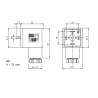 A2B0912A0  Connettore quadrato  con terminali a vite  contatti 2 PE  PG9  IP65