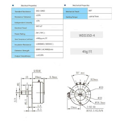 WDD35D-4-1K   Potenziometro di precisione 1k ohm  lineare