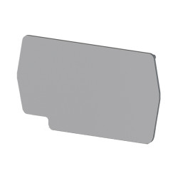 EPPF2.5GREY  Piastra terminale  per morsetto PF2.5, grigio