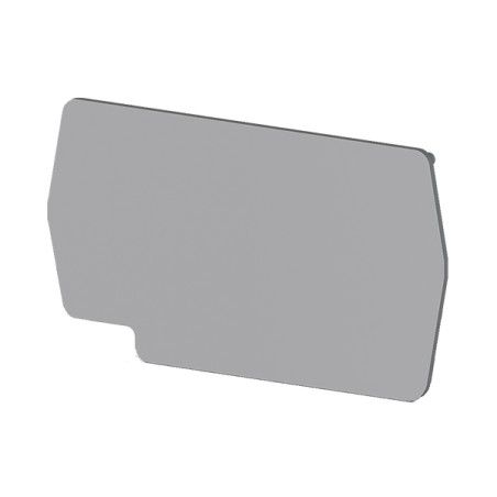 EPPF2.5GREY  Piastra terminale  per morsetto PF2.5, grigio