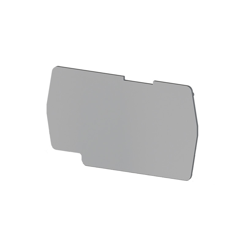 EPPF4GREY  Piastra terminale  per morsetto PF4 Grigio