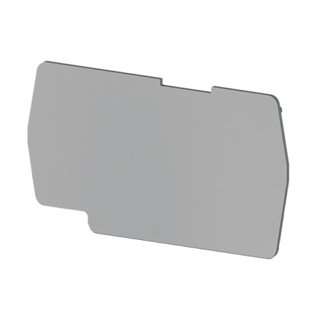 EPPF4GREY  Piastra terminale  per morsetto PF4 Grigio