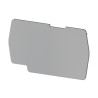 EPPF4GREY  Piastra terminale  per morsetto PF4 Grigio