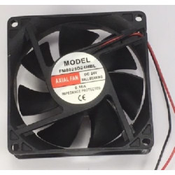FM8025D24HBL  Ventola assiale 80 x 80x 25 con cuscinetto 24VDC 3000Rpm   65 m3 h