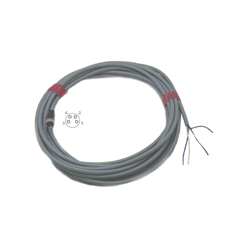 BCC02PM  Connettore  M8 4 Poli  Femmina diritto cavo  5 mtl