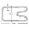 Z71.0125080   Riscaldatore sagomato D 8 mm  R124 x 80 mm  230V 400W con uscita cavo 1 mtl