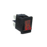 Interruttore snap in  mm13x19 2 poli luminoso rosso 0 1
