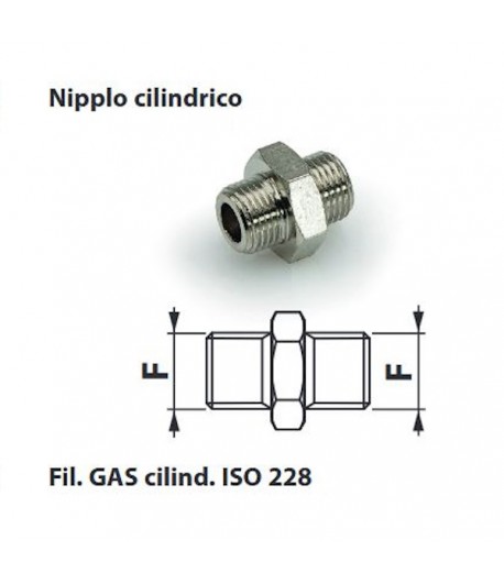 L7218 | Nipplo cilindrico G.1/8.