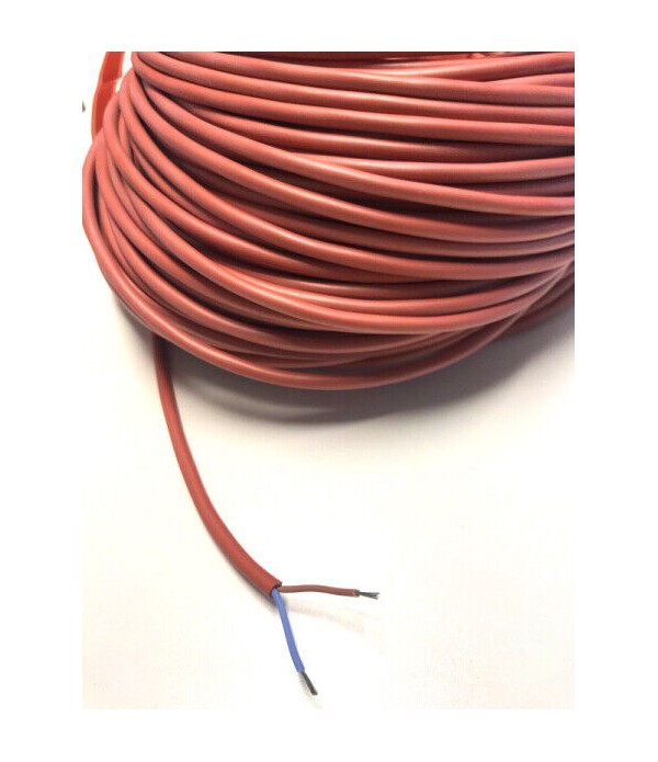 GSMG2X050 | Cavo bipolare tipo  GSM - Conduttore flessibile in rame rosso  Sez. 2 x 0.50mm²- Isolamento in gomma silicone.