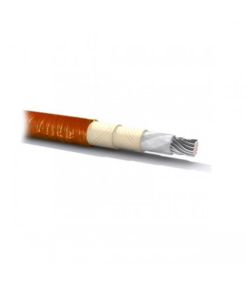 TS2VTCUNIL4M   Cavo alte temperature 350°C unipolare 1 x 4mm² conduttore rame nichelato Spirale  Calza in elettrovetro impregnat