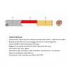 CVPT100   Cavo di compensazione  tipo  PT100 3 fili  sez 3 x 0,25 mmq silicone  IEC 584-3   x 1 mtl
