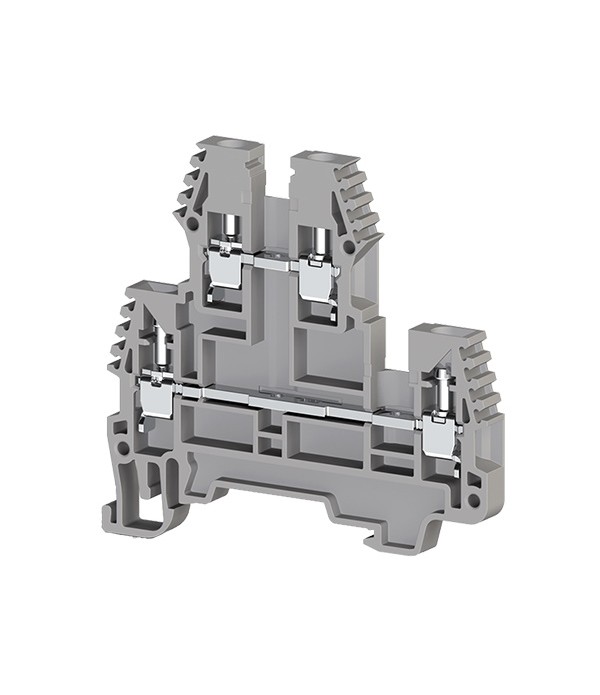ERD2.5GREY   Morsetto a vite Morsetto 2.5mm²  300V  20A   Doppio ponte Grigio