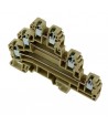 ERT3BEIGE    Morsetto a vite 2,5 mm²  300 V 24  A  triplo ponte Beige