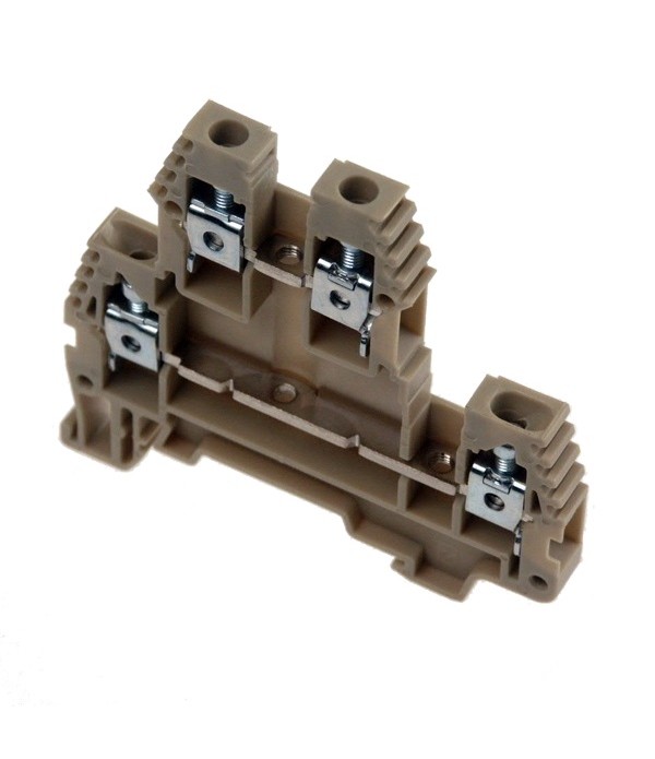 ERD4BEIGE  Morsetto a vite Morsetto 4mm²  300V  30A  doppio ponte beige