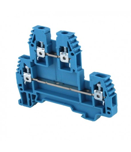 ERD4BLUE  Morsetto a vite Morsetto 4mm²  300V  30A  doppio ponte Blu