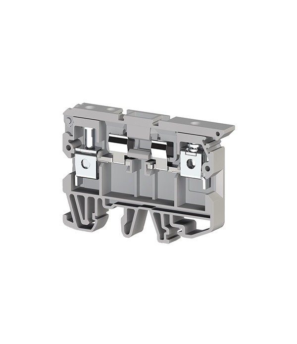 ERF2GREY |  Morsetto a vite morsetto porta fusibili d.mm. 6 x 25 , 500V, 6,3 A Grigio.