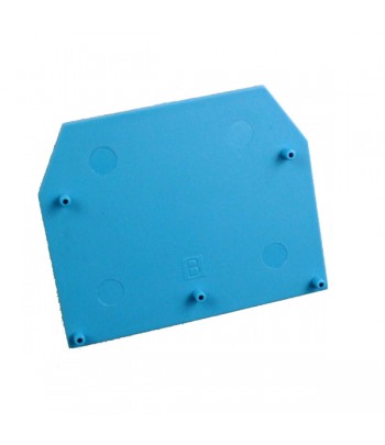 EP16BLUE/10 | Piastra terminale per morsetto  ER16, Blu.Confezione da 10pcs.