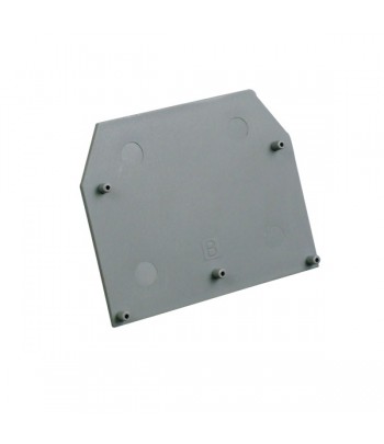 EP16GREY | Piastra terminale per morsetto  ER16, grigio.