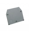EP16GREY | Piastra terminale per morsetto  ER16, grigio.