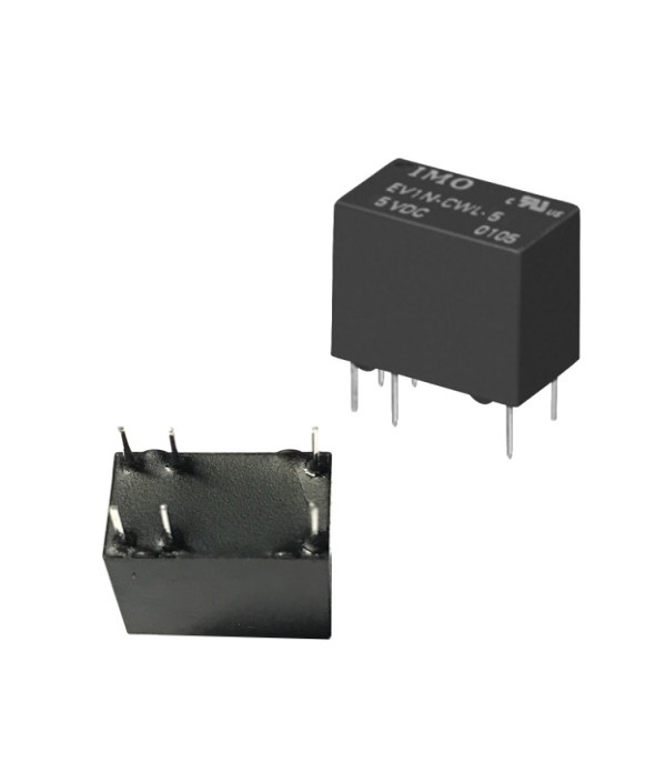 EV1N CWL 5VDC Relè subminiaturizzato SPCO, 1A, 5VDC, 150mW, AgNi + Au Sealed, RoHS, 100mOhm @ 1A 6VDC