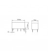 EM2S CWL 12VDC   Relè subminiatura DPCO  2A  12VDC  200mW  AgNi   Au Sigillato  RoHS  50mOhm