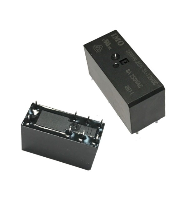 SRRHN 2CN SL 12VDCRelè miniaturizzati ad alta potenza DPCO  8A, bobina 12VDC, 400mW, AgNi Sigillato, RoHS, 50mOhm.