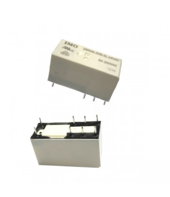 SRRHN 2CN SL 24VACRelè ad alta potenza miniaturizzato IMO, DPCO, 8A, 24VAC, 0,75VA, AgNi, sigillato, RoHS, 100mOhm @ 1A 6VDC.Ada