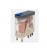 HME21PN12DC  Relè compatto di potenza 8 Amp. 12VDC 2 DPCO con LED e latch di prova.