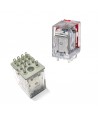 HYE41PN120AC  Relè di potenza per uso generico  4PCO  5A  120VAC  fino a 1,8VA  plug-in  LED e test  blocco manuale