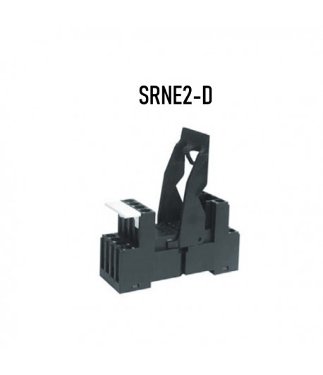 SRNE2-D  Zoccolo per serie  Relè HYE21,  Attacco Din Ral T35/ Pannello, 8 Pin.
