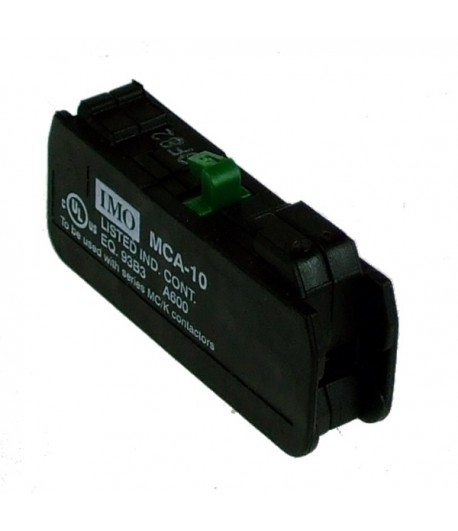 MCA10 Blocco contatti ausiliari 1 NO per contattori da MC10 a MC115 montaggio Frontale