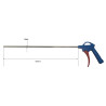 115ER500  Pistola soffiaggio nylon  canna alluminio  lunga D 6X500 mm  attacco G 1/4
