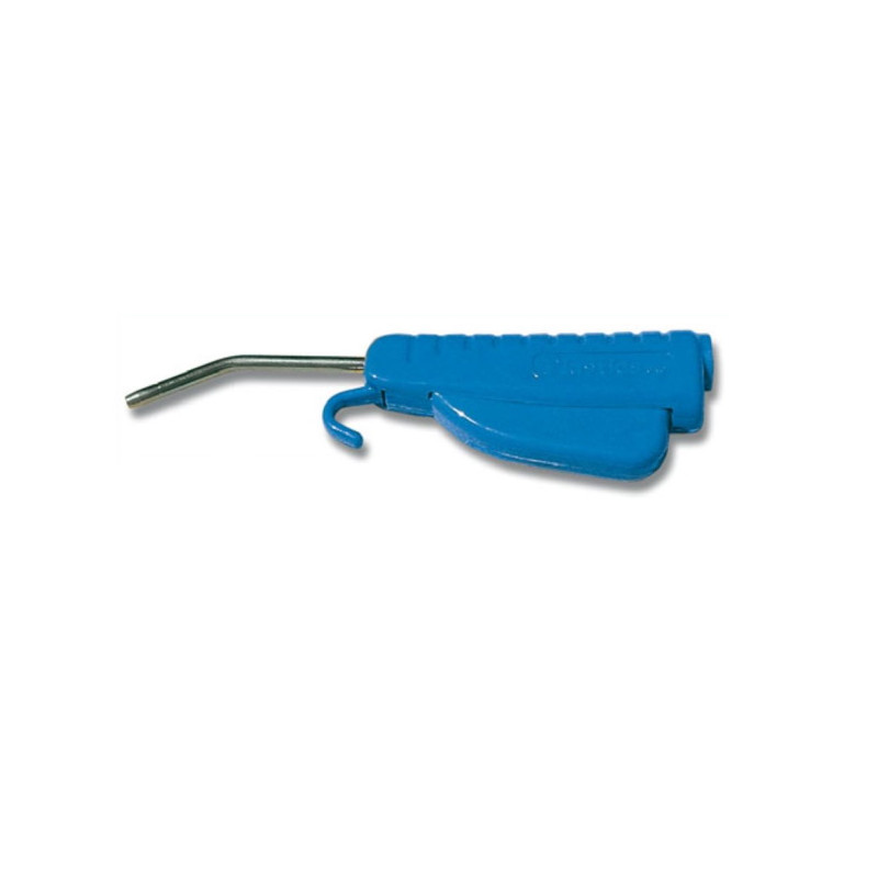 115F  Pistola aria tecnoplastica azzurra attacco G  1/4